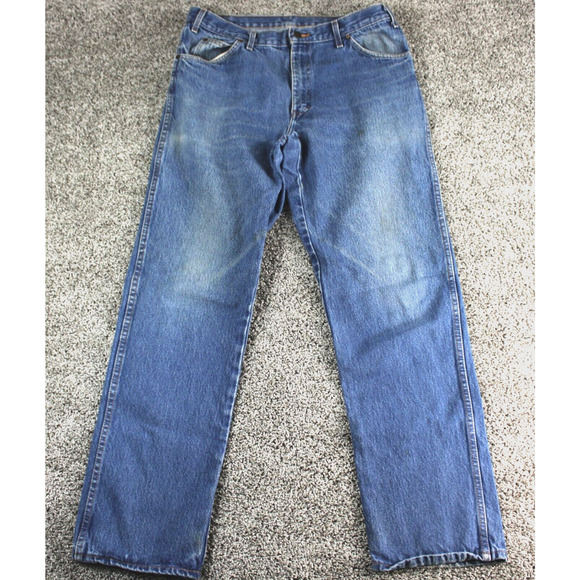 Dickies Jeans Mens 36x36 Blue Regular Straight Fit 5-Pocket Denim Actual 34x34 - Picture 1 of 9
